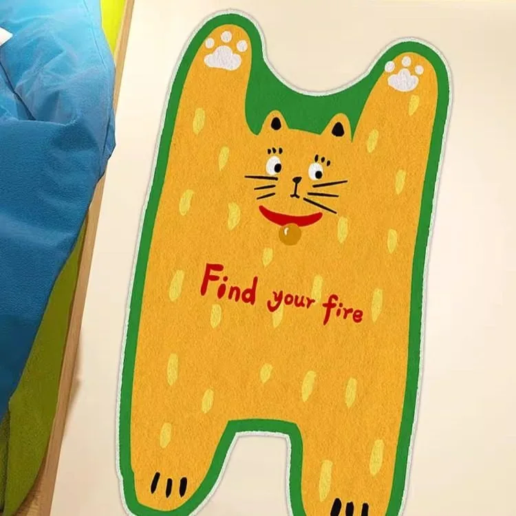 Bedroom Carpet Non-slip Soft Stain-resistant Floor Mat Cute Cartoon Animal Rug Irregularly Shaped Home Decor Foot Mats Ковры 카펫