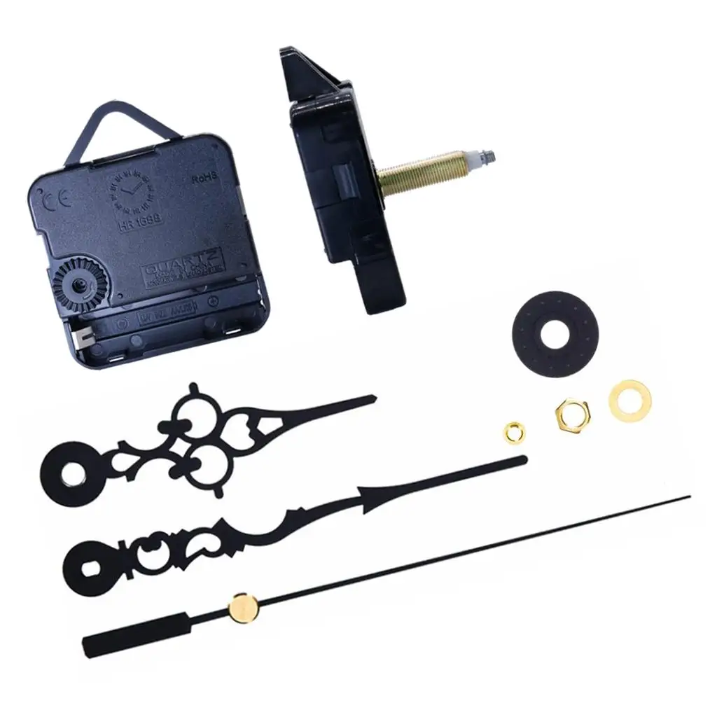 Clock Movement DIY Repair Kit Silent Quartz Mechanism for Home Embroidery Craft Frame-less Clocks