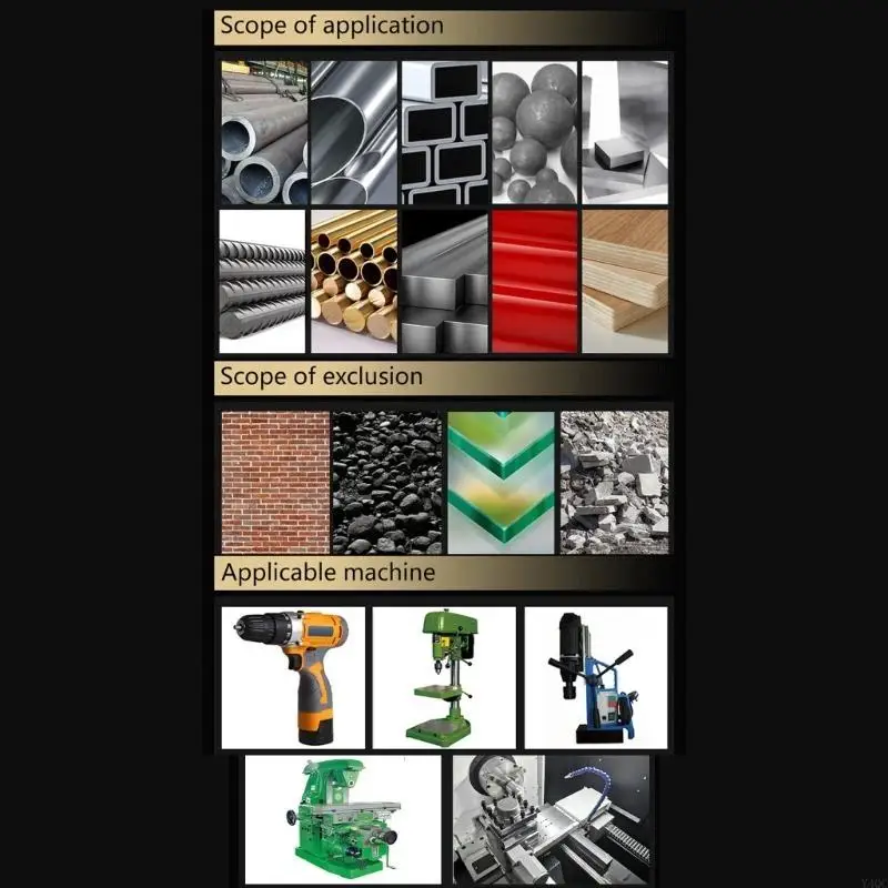 Draagbare 12mm-35mm Spiraalboor Ronde Schacht Verminderde Schacht Boren HSS Multifunctionele Metalen Boor Accessoires Y4QC