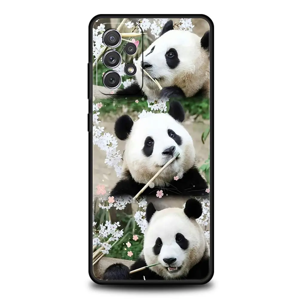 Fubao panda Phone Case for Samsung A51 A71 A21S A12 A11 A15 A25 A31 A41 A52 A32 A23 A33 A53 A73 A03S A05S A13 5G A72 Cover