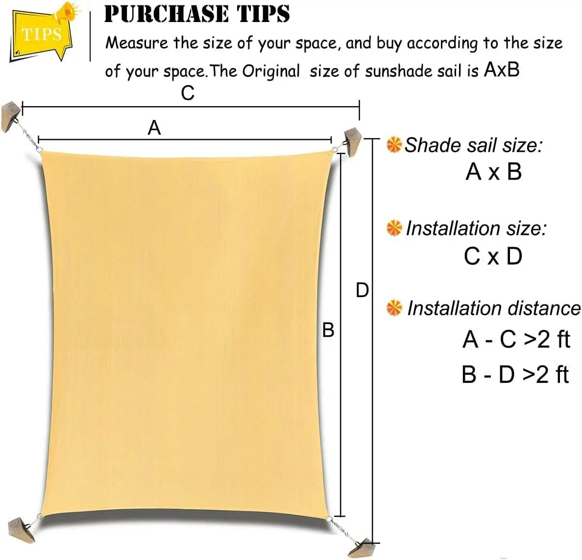 Universal Waterproof UV-Proof Use Rectangular Shape Oxford Cloth Sunshade Canopy Outdoor Shade Sail