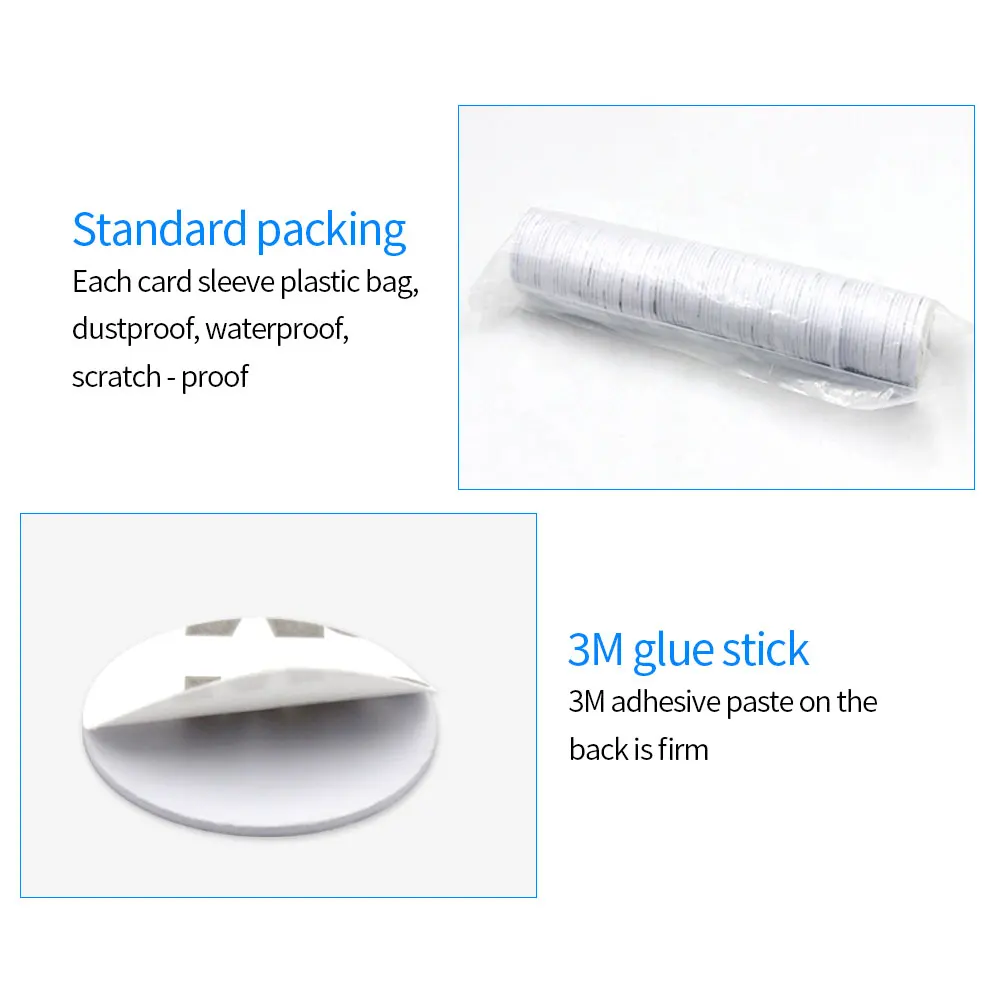 100 Stk/partij 125Khz/13.56Mhz Rfid Coin Card TK4100/M1 Tag Sticker Nfc Smart Key Voor toegangscontrole Toetsenbord Reader