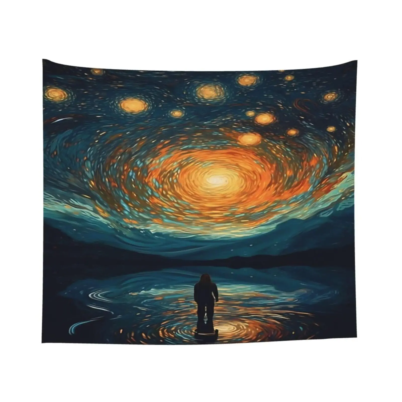 Cosmic Dreams Tapestry: Mystical, Vibrant, and Wonderfully Unique Wall Art for a Stunning Decor Statement