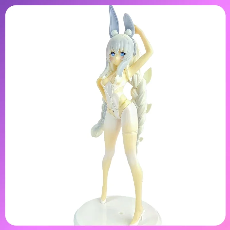 

Коллекционная фигурка Azur Lane Le Malin Lazy White Rabbit Bunny Girl, 26 см, в коробке, аниме-модель, декор для рабочего стола, для фанатов аниме