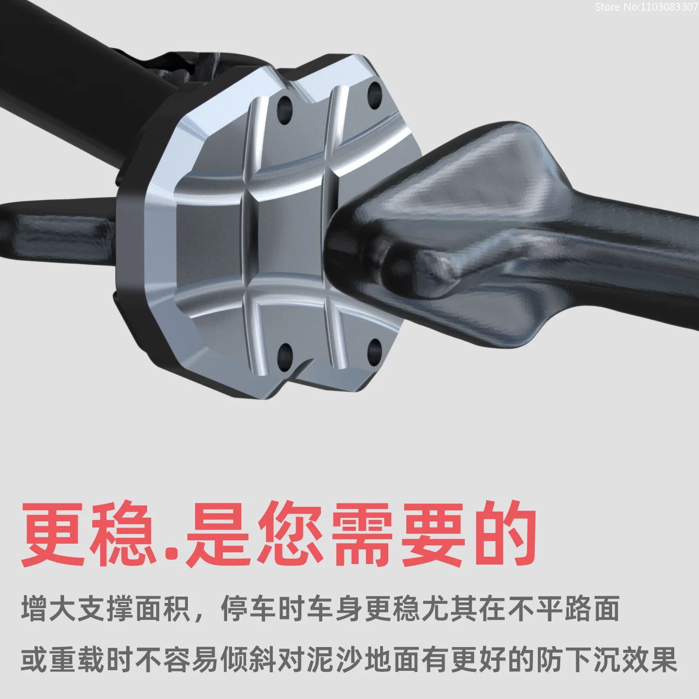 Spirit Beast Side Stand Enlarged Foot Pad for Zontes 150X Motorcycle Kickstand Anti-Slip Base Cover Modified Accessory