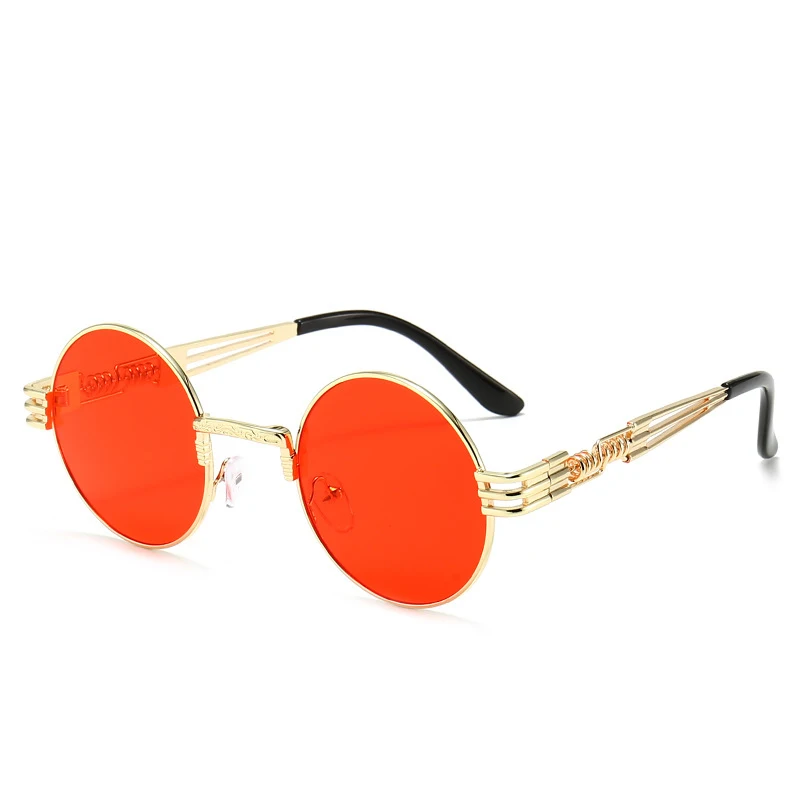 LeonLion New Steampunk Sunglasses Men Retro Round Frame Ladies Eyewear Luxury Glasses Punk Shades for Men Gafas De Sol Mujer