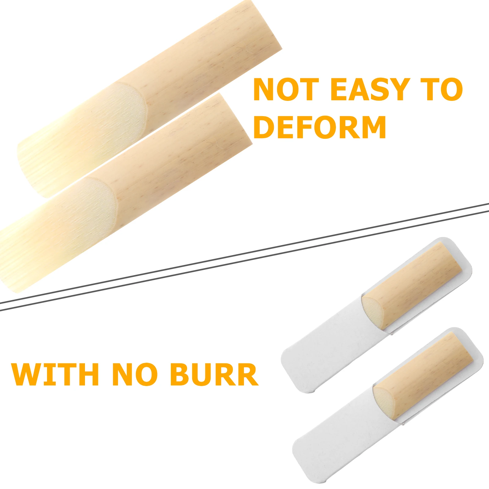 

10 Pcs Ten Reeds Saxaphone for Clarinet Tenor Accessories Saxophone Part Saxphone Suite Alto Replacement