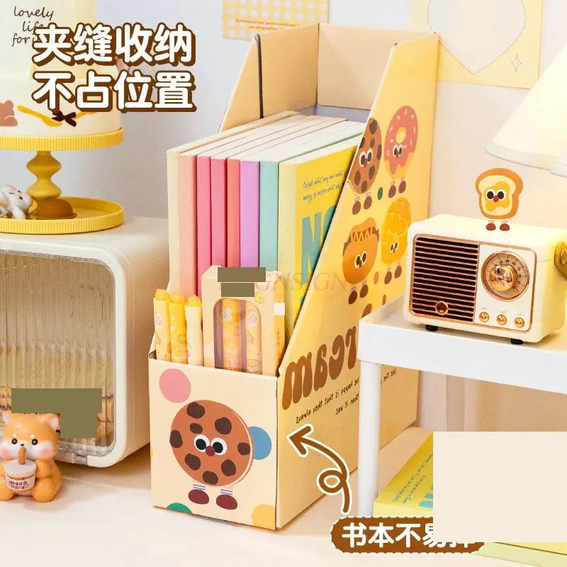 

1pcs Cute cartoon book stand, desktop bookshelf stand, partition board, fixed book layer partition board
