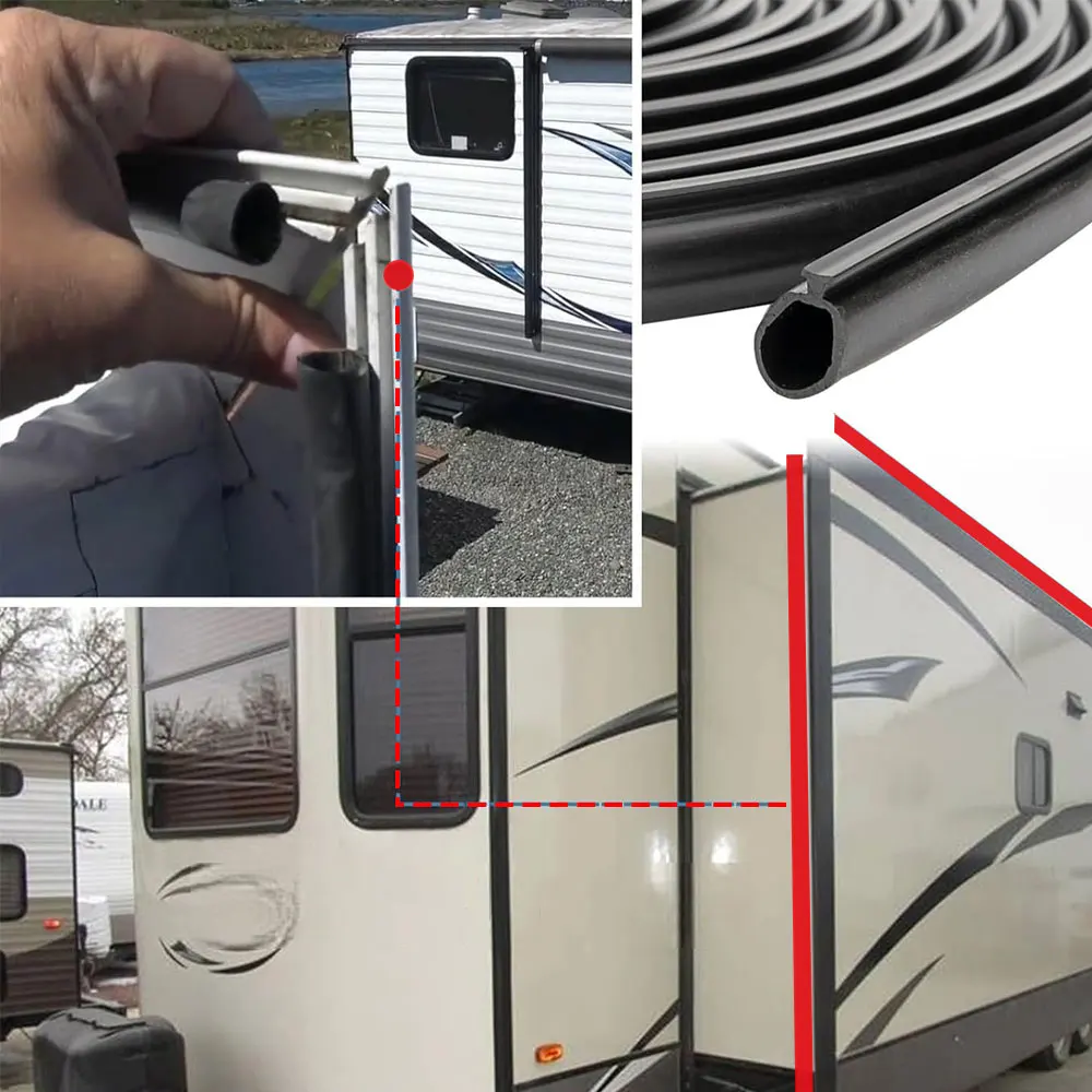 9.2M RV Slide Out Seal Rubber Gasket Rubber Waterproof Weather Strip For Keystone Camper Travel Trailer Replacement Accessories