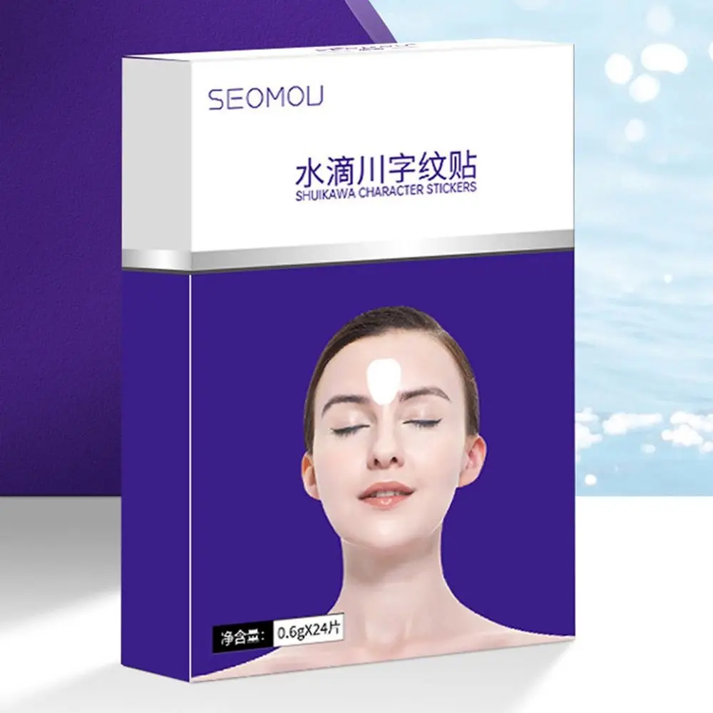 قطرات الماء المضادة للتجاعيد خطوط الجبين التصحيح ترطيب متعدد الألوان ثبات الجبين التجاعيد فيلم مغذي العناية بالبشرة