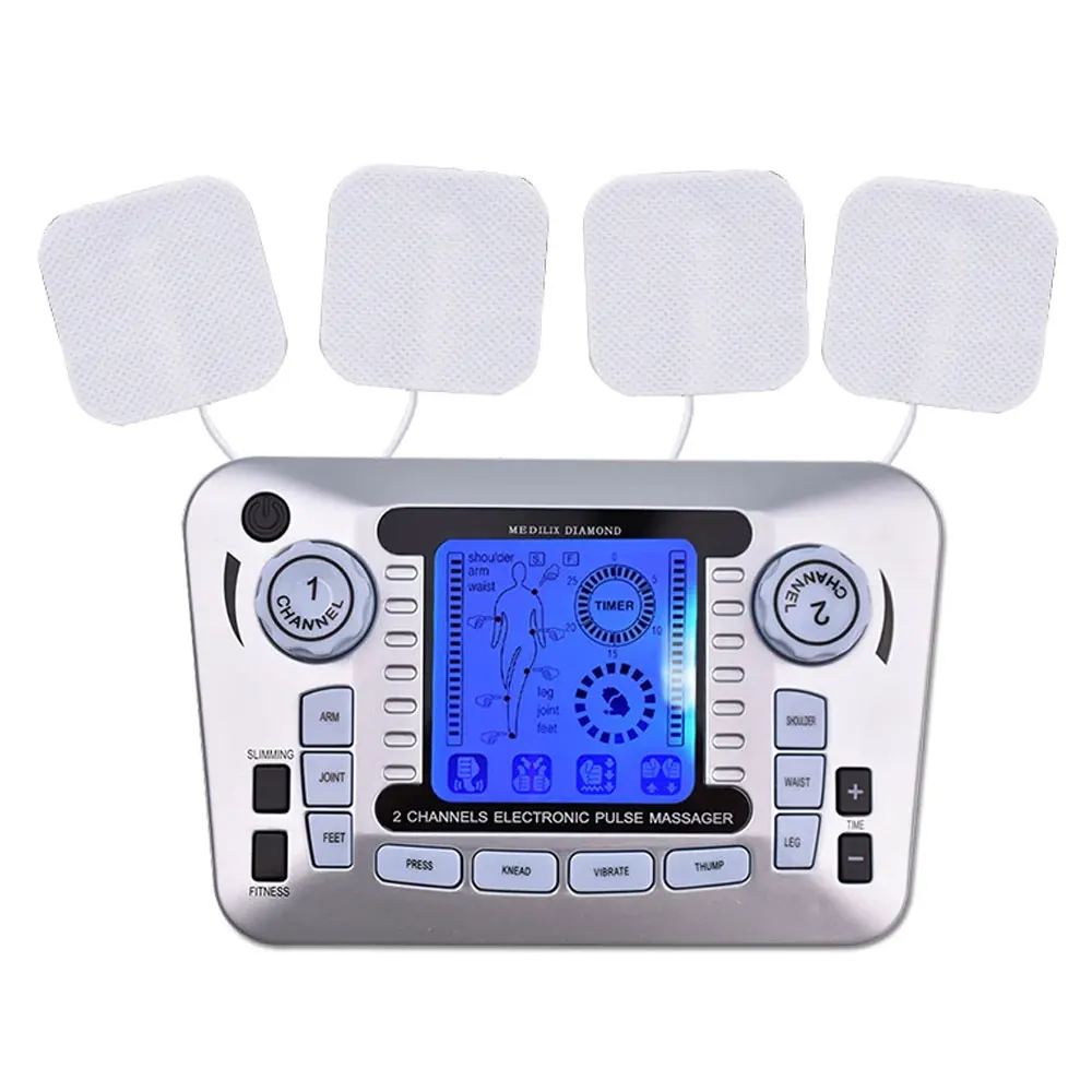 

Tens Electrical Nerve Muscle Stimulator EMS Muscle Stimulator Pulse Acupuncture Health Full Body Care Massage Relief The Pain