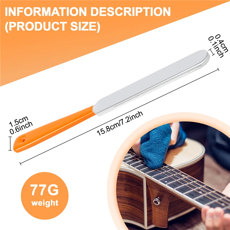 Гитарный лад, коронка, напильник из нержавеющей стали, узкий инструмент с двойной режущей кромкой