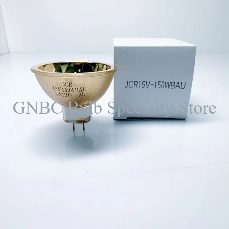 Original USHIO JCR 15V150W BAU/WBAL Halogen Lamp Cup GZ6.3 Gold & Aluminum Reflector Cup for UV Laser Physiotherapy Heating Lamp