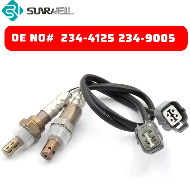 2 Pcs  Upstream Downstream Oxygen O2 Sensor 234-4125 234-9005  for 2002 2003 2004 Honda CR-V 2.4L Probe