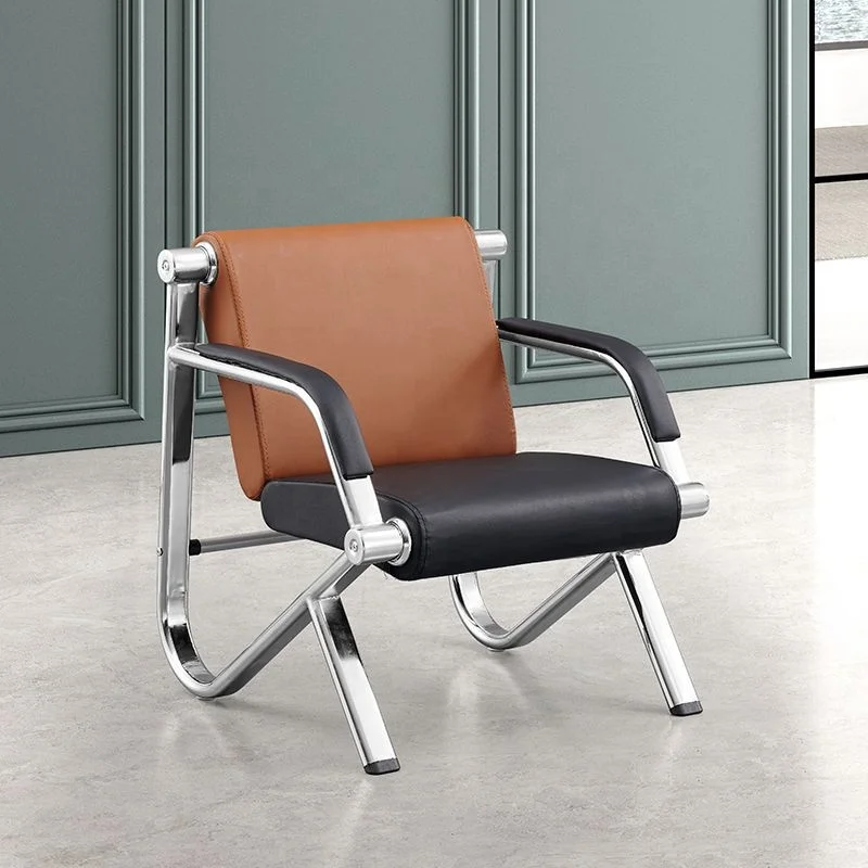 Moderno de alta qualidade estável durável 1.2mm espessura do tubo laminado a frio estrutura de aço couro hospital aeroporto recepção cadeira de espera