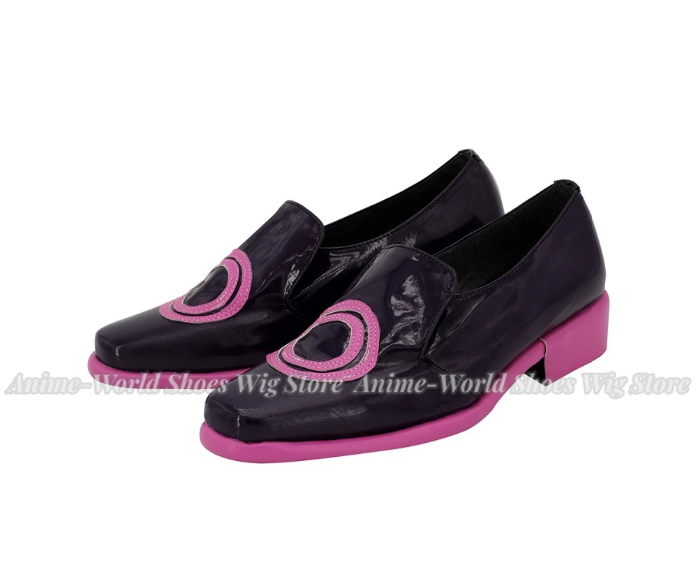 Vento Aureo Melone Shoes Cosplay Melone Cosplay Boots Black Shoes Custom Made Any Size