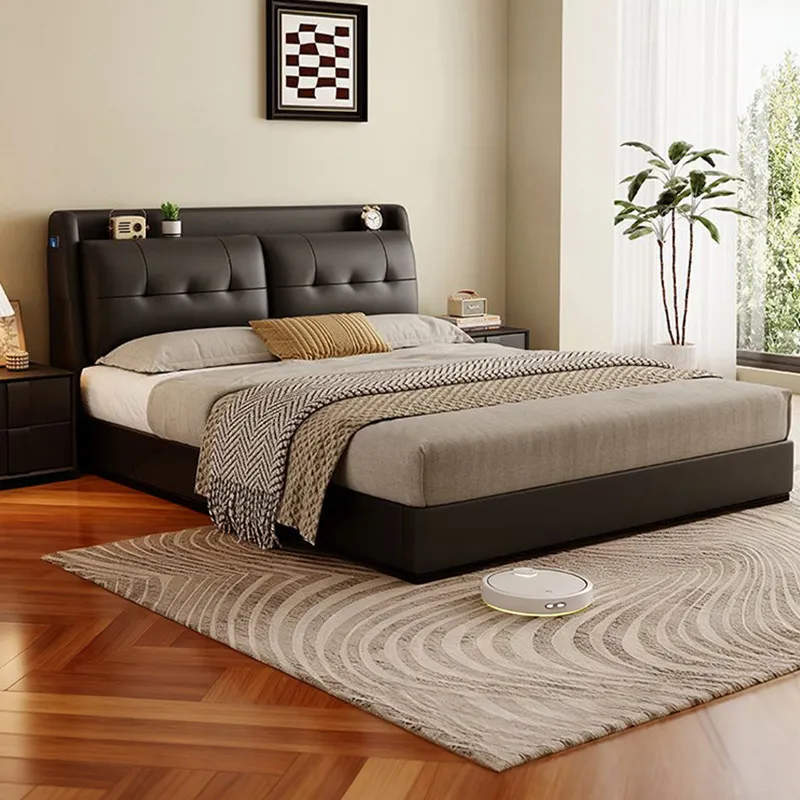 

Girls Single Bed Bedroom Luxury European Simple Queen Double Headboards Bed Modern Design Letto Matrimoniale Unique Furniture