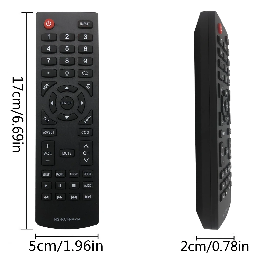 

Universal Remote Control for TV Replacement NS-RC4NA-14 Compatible with NS-46D400NA14 NS-50DSNA14 NS-42D40SNA14 NS-65D550