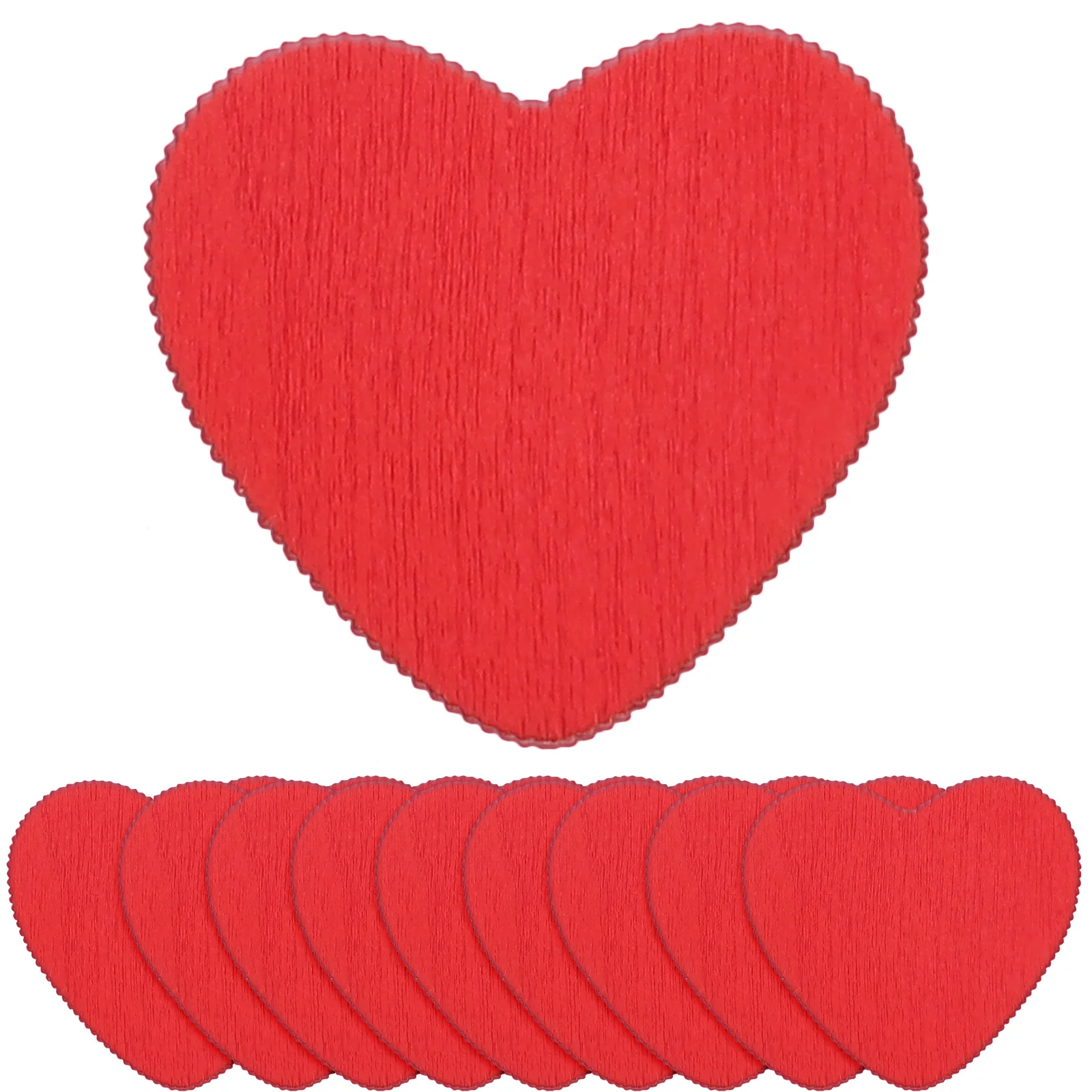 

200Pcs Self-Adhesive Wood Heart Slices Rustic Wooden Hearts DIY Crafts Valentine Day Decorative Wooden Chips Wedding Party Decor