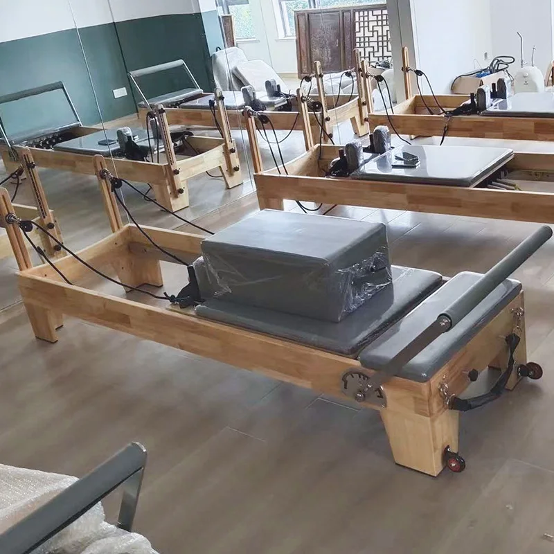 Pilates Reformer Machine with Jumping Board and Sitting Boxfor Home Gym Workout Equipment with Full Set of Accessories