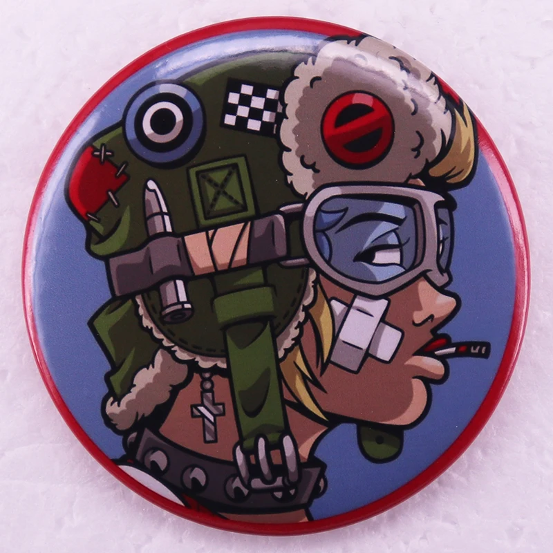 Американская Научная фантастика фильм супер герой майки Девушка манга пинбэк булавка крутая девушка комикс искусство Жесть значок подарок