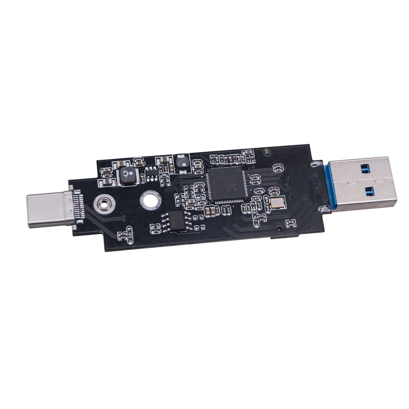 RTL9210B Chip B+M/M Key Dual Protocol M2 SSD Adapter for M.2 SATA Protocol SSD NVME SSD 10Gbps USB 3.2 GEN2 USB-A + Type C Riser