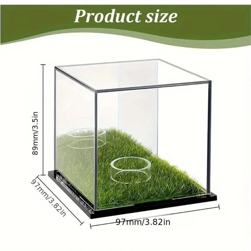 Golf Balls Display Case Clear Acrylic Golf Balls Memorabilia Display Box Acrylic Baseball Display Stand Square Storage Box 448D