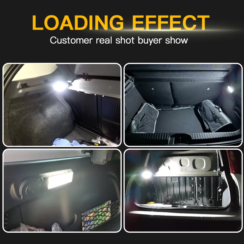 10PCS For Fiat 500 07-19 500L 12-17 Bravo 07-14 Punto Evo 09-11 Idea 03-12 LED Tailgate Trunk Boot Luggage Compartment Light 12V view 5