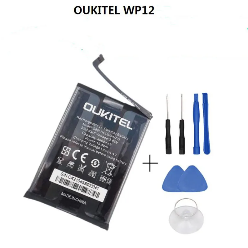 In Stock for OUKITEL WP12 battery 4000mAh new production Date Long standby time High capacity for OUKITEL S86 battery