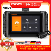 FOXWELL NT809 Automotive Scanner Bidirectional Test All System 30+ Reset Injector Coding Throttle Relearn Diagnostic Tool