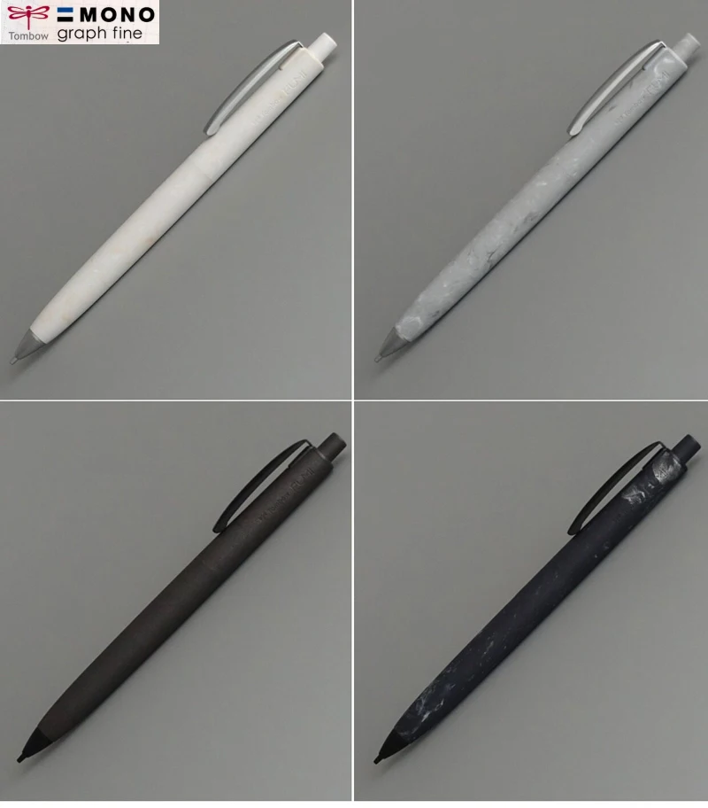 Tombow FUMI 0.5mm Ocean Mineral Composite Automatic Pencil,4 Patterns Unique Texture Ergonomic Grip Precise Line Control For Art