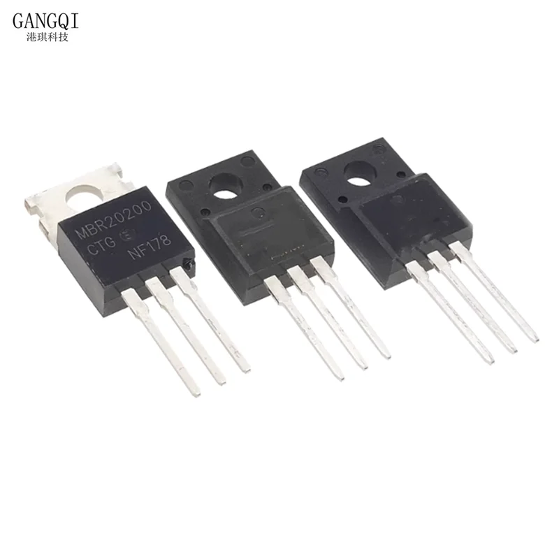 10PCS MBRF10200CT MBRF2045CT MBRF2545CT MBRF2060CT MBRF30100CT MBRF20200CT MBRF20100CT TO-220F Schottky Rectifiers New IC