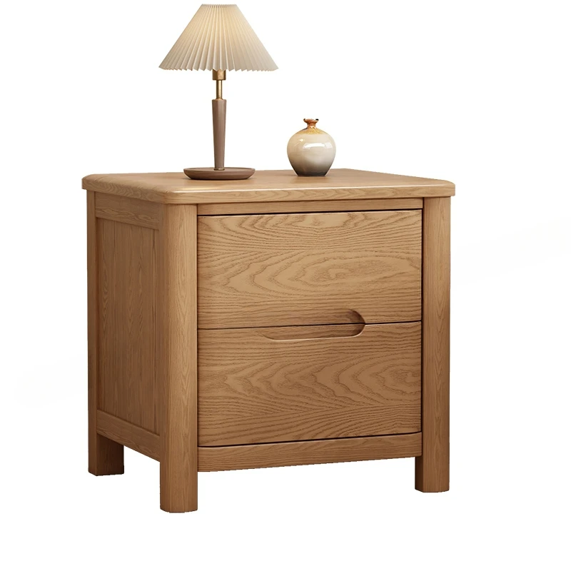 Ash wood bedside table all solid wood modern simple bedroom