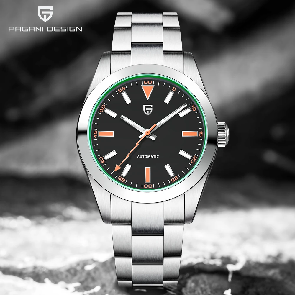 PAGANI DESIGN Men's Watch New Mechanical Wristwatches Top Luxury Automatic Watch For Men Sapphire Mirror Diving Clock Sport Gift