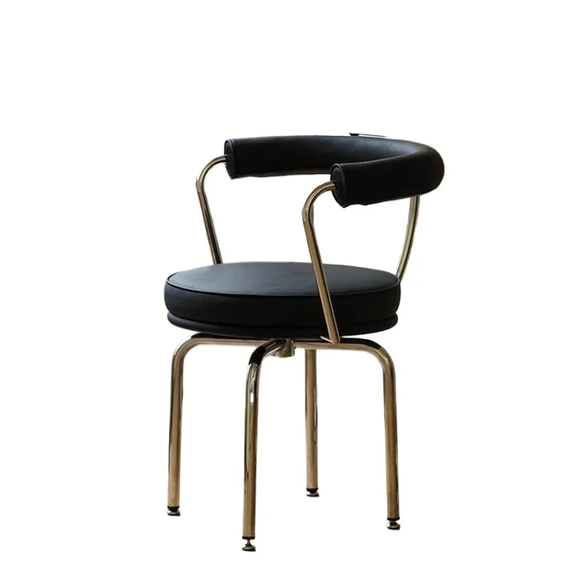 

Creative backrest computer chair, stainless steel rotating office chair