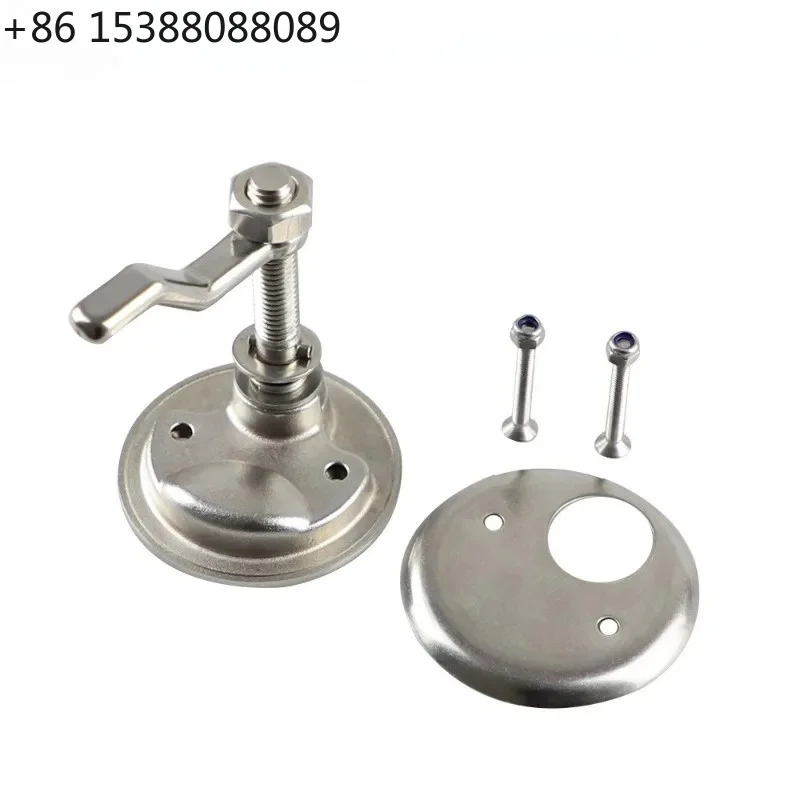 316 Stainless Steel Marine Handle Ring Deck Hatch Cover Lock Floor Latch Boat Hardware Complete With Lock Body & Back Cover(1pcs