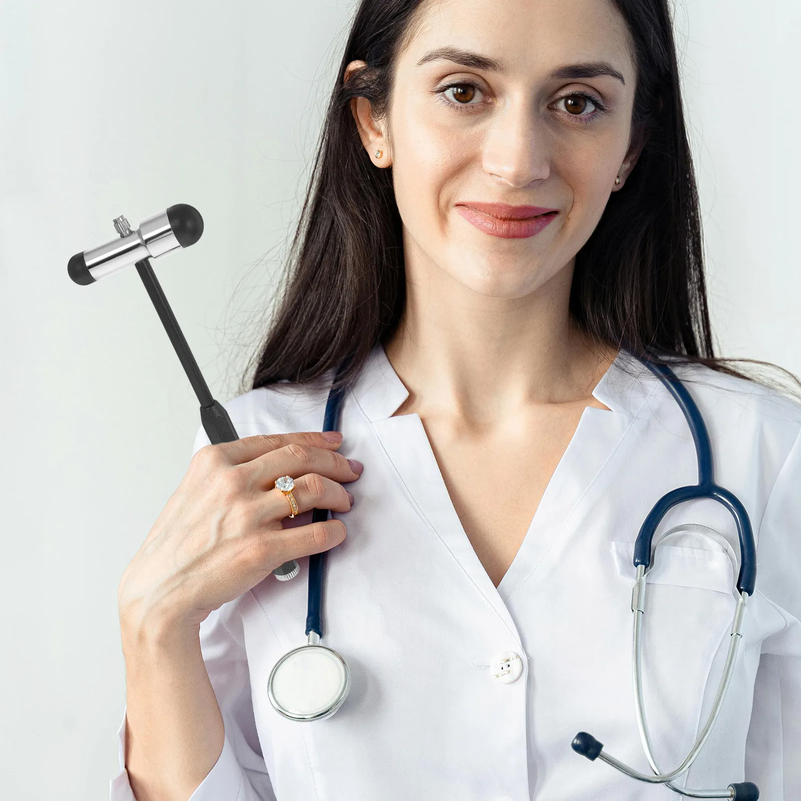 

Portable Neurological Reflex Hammer Multi-Use Medical Diagnostic Tool For Clinic Patient Testing Compact Lightweight Percussion