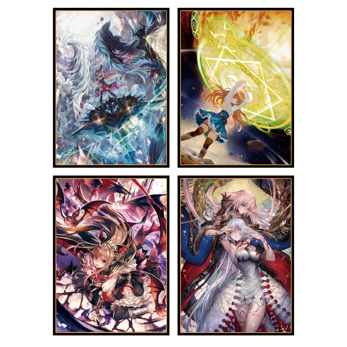 60Pcs/Set Anime Game Shadowverse Kawaii Flash Card Sleeve Vampy Anne Hobbies Collection Gifts Toys