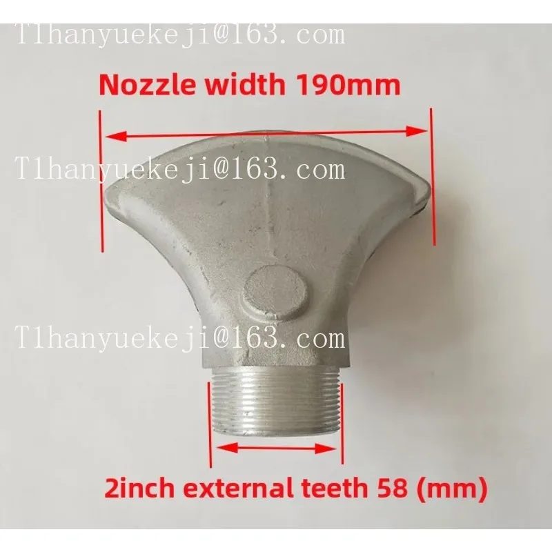 Sprinkler accessories 1.5 inch 2 inch universal fan wide universal size duck bill nozzle