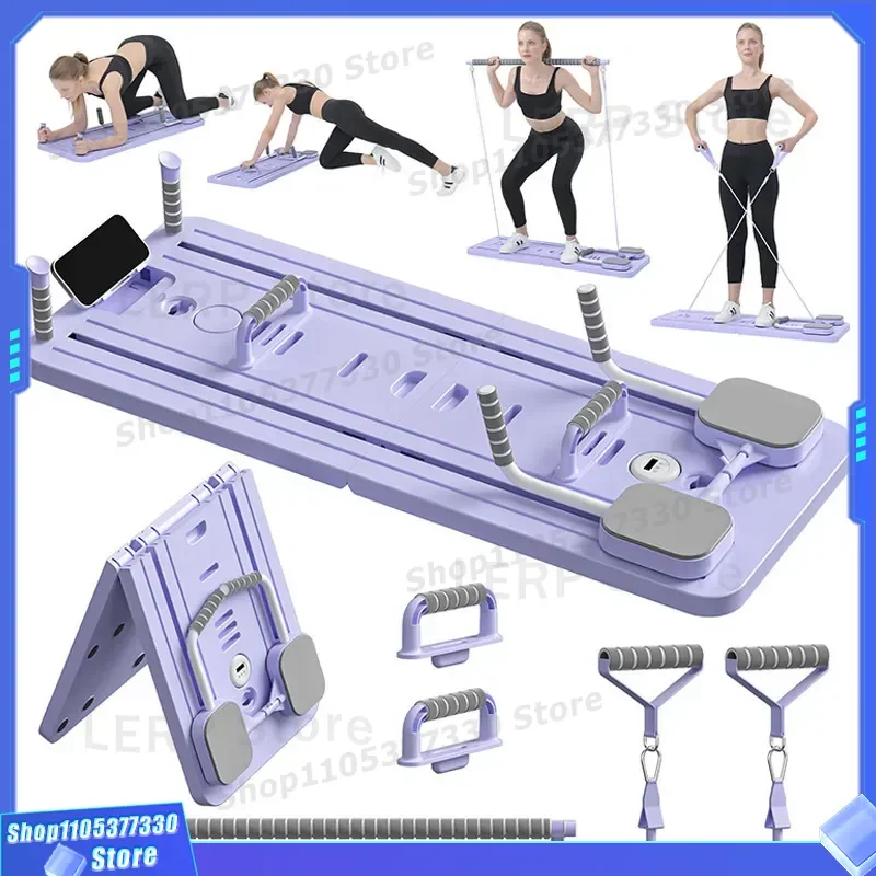 Foldable 4 in 1 Fitness Board Multi Functional Abdominal Trainer Chest Muscle Exercise Equipment Flat Support Cross Border