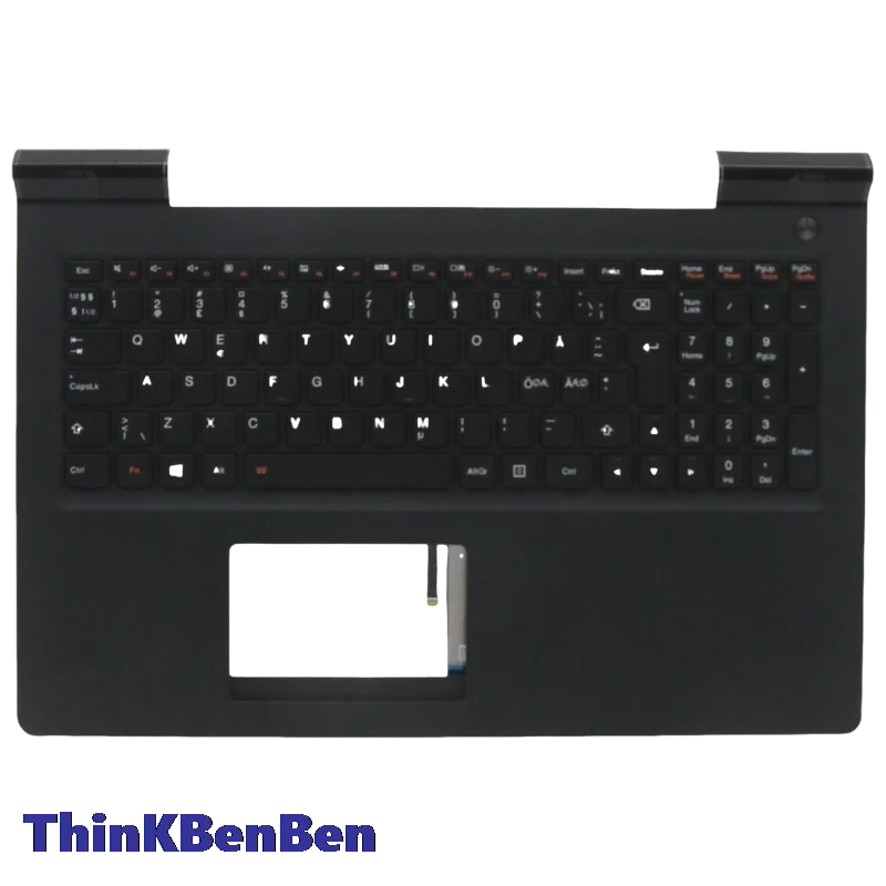 NDC Nordic Black Keyboard Upper Case Palmrest Shell Cover For Lenovo Ideapad 700 15 15ISK Legion E520 15 15IKB 5CB0L03555