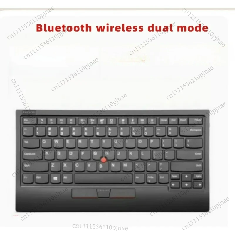 Teclado inalámbrico Bluetooth de doble modo con punto rojo pequeño para ThinkPad, teclado para teléfono móvil y tableta 4Y40X49493
