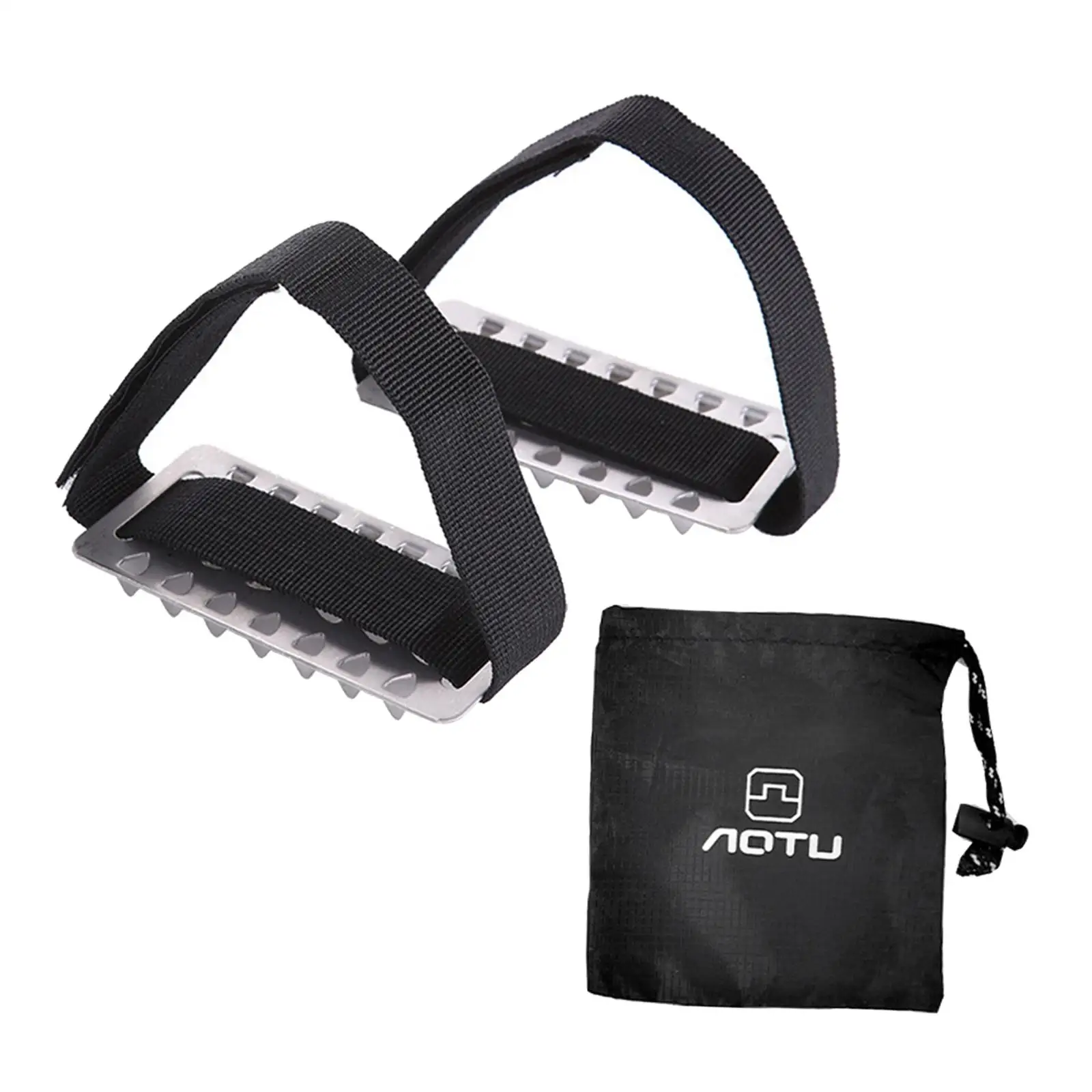 أشرطة الأحذية ذات المسامير للأحذية للثلج والمرابط الأشرطة الجليدية خفيفة الوزن غير قابلة للانزلاق