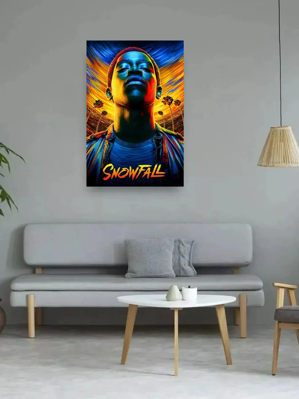 مسلسل تلفزيوني Snowfall، ملصق حريري مطبوع عليه صورة فنية، ديكور جدار المنزل #1