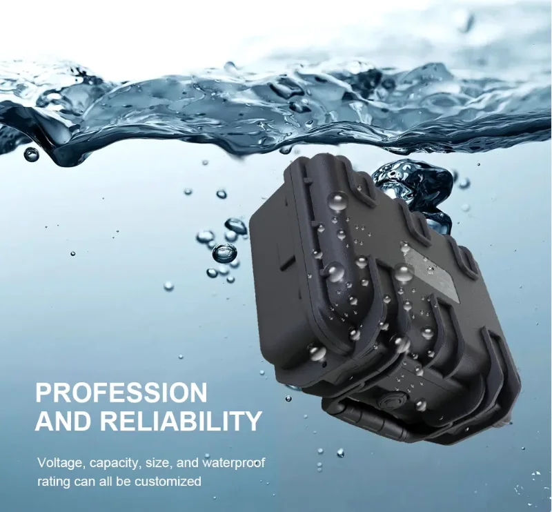 

Customizable IP68 Waterproof Portable Power Station Battery Pack For Boat Electric Canoe Underwater Robot Applications