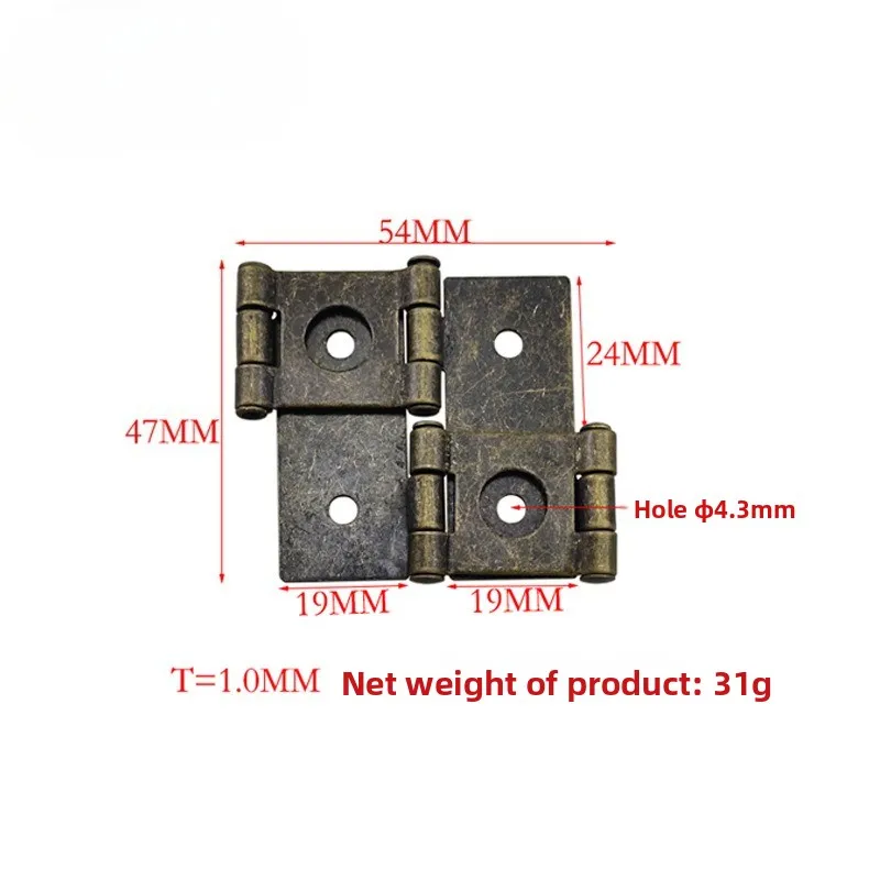 European Style Screen Hinge 18MM Double Sided Iron Door Window Hardware Accessories