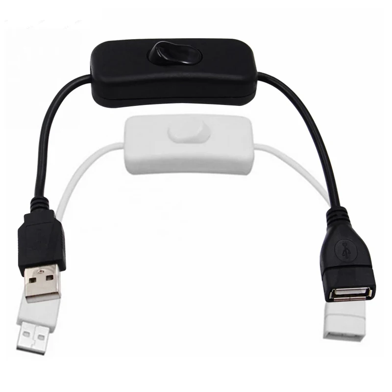 28 cm USB-Kabel mit Ein/Aus-Schalter, Kabelverlängerungs-Kippadapter für USB-Lampe, USB-Lüfter, Stromversorgungsleitung, langlebig, HEIßER VERKAUF, Adapter