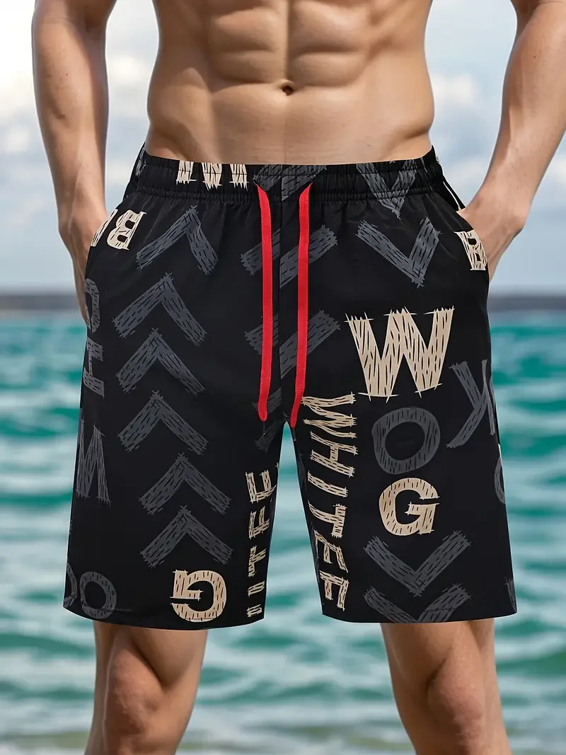 

2025 Новые мужские модные шорты с принтом, легкие роскошные уличные шорты в стиле хип-хоп, повседневные дышащие трендовые шорты премиум-класса