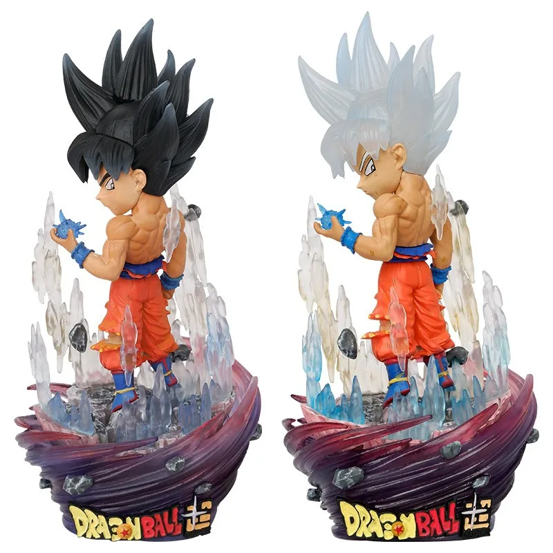 Dragon Ball Anime Figure Goku Ultra Instinct statue Collection toys model Action Figures Desktop decoration Pendant kids Gifts