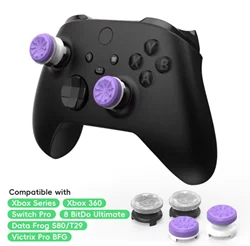2Pcs Hand Grip Extenders Caps for Xbox Series Game Controller Gamepad Thumb Stick Grips High/Low Rise Covers For Xbox one/One S